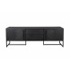 CLASS LOW - Soporte de TV de madera y acero negro L 180