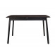 GLIMPS - Table extensible S en bois noir