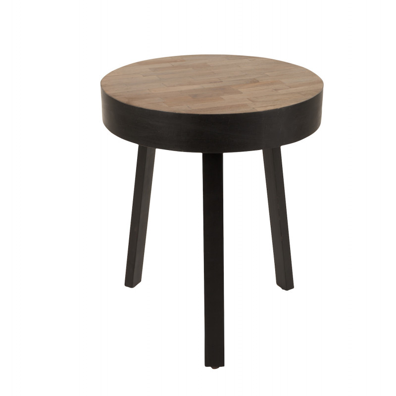 HAVANE - Low round wooden table