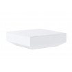 Table basse exterieur carre blanche