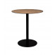 BRAZA - Table de comptoir ronde en acier et bois  D 75