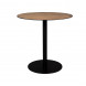 BRAZA - Table ronde en acier et bois D 75