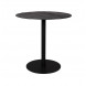 BRAZA - Table ronde en acier et  bois noir D 75