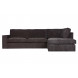 THOMAS - Gerades Ecksofa aus Stoff, 5-Sitzer, Anthrazit