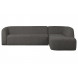 SLOPING - Ecksofa rechts 3-Sitzer anthrazit