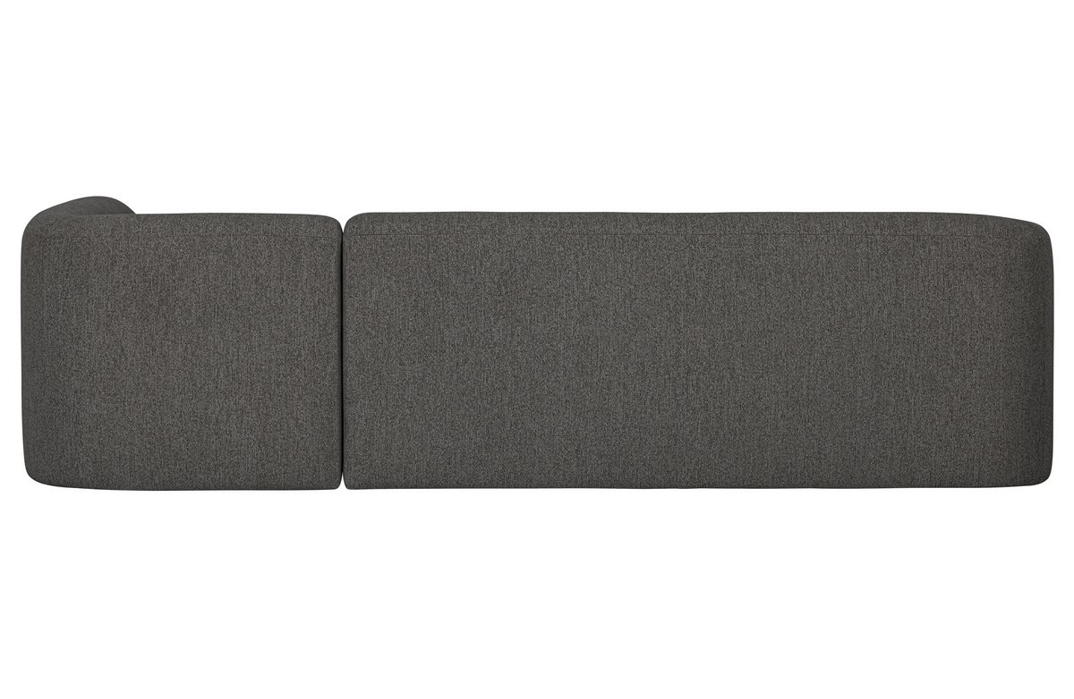 SLOPING - Dark gray right corner sofa