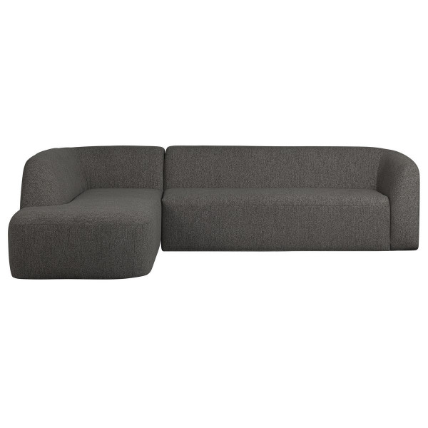 Ecksofa links 3-Sitzer anthrazit