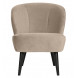 SARA - Sillón de terciopelo beige