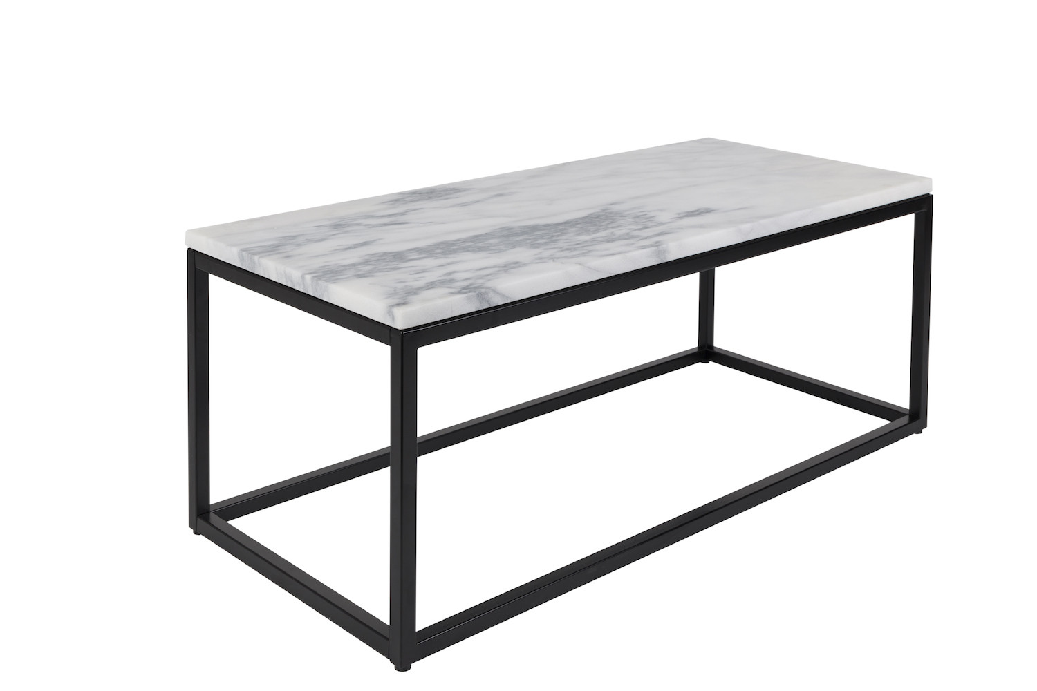 PARKER - Coffee table in black recycled teak