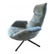 ASTI - Light blue swivel armchair
