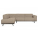 STATEMENT - Ecksofa links 4-Sitzer Stoff beige