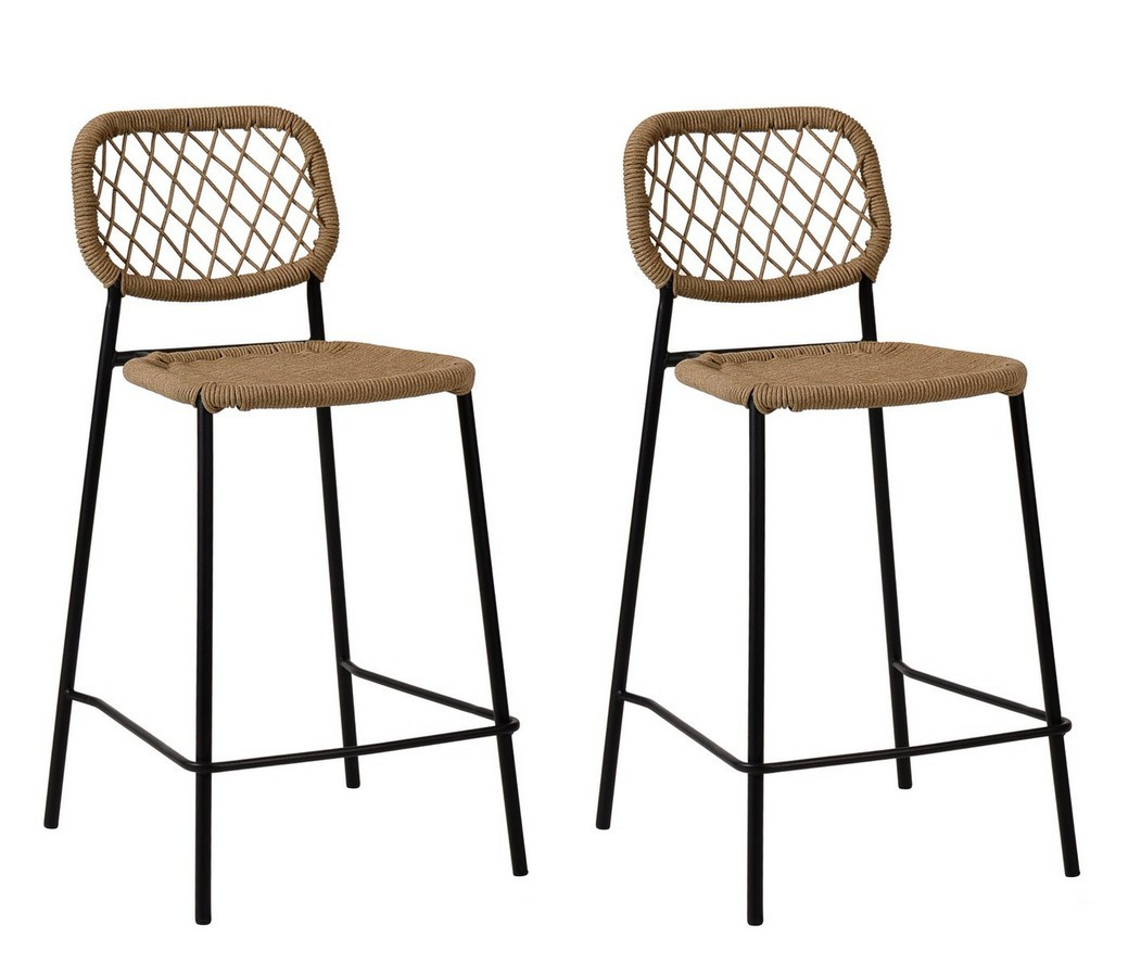 ROPE - Natural rope bar stool