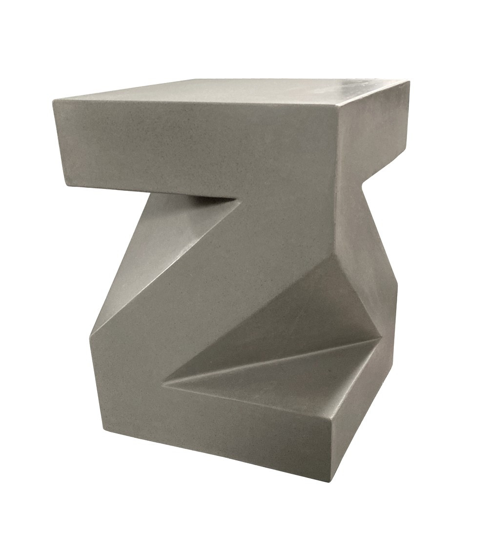 BETON - Grey concrete stool Z