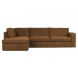 FREDDIE - Bronze fabric left corner sofa
