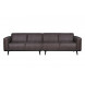 STATEMENT - 4-Sitzer-Sofa aus grauem Eco-Leder