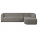 SLOPING - Ecksofa rechts 3-Sitzer grau