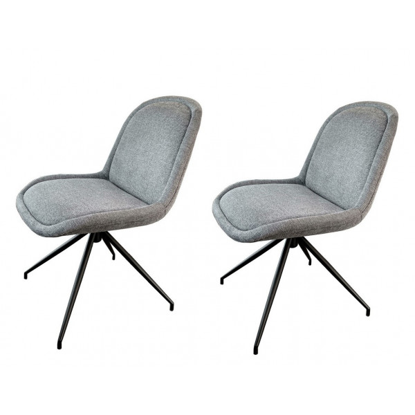 LIDO - Grey swivel chair