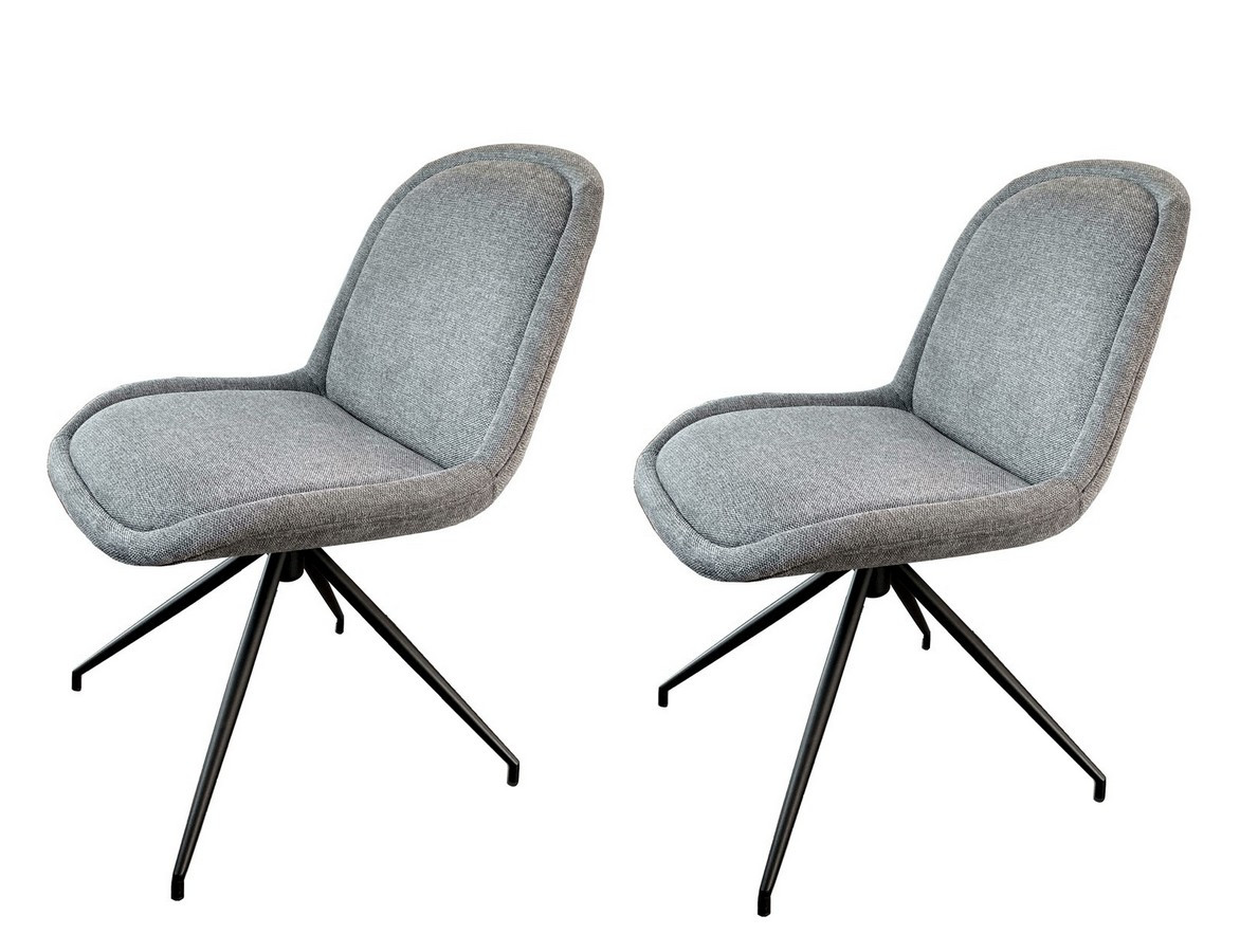 LIDO - Grey swivel chair