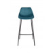 FRANKY 80 - Blue velvet bar stool