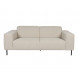 QUADRA - 2 seater white fabric sofa L206
