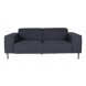 QUADRA - 2 seater blue fabric sofa L206