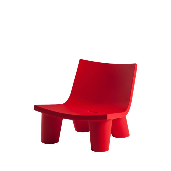 Fauteuil Slide Low Lita rouge