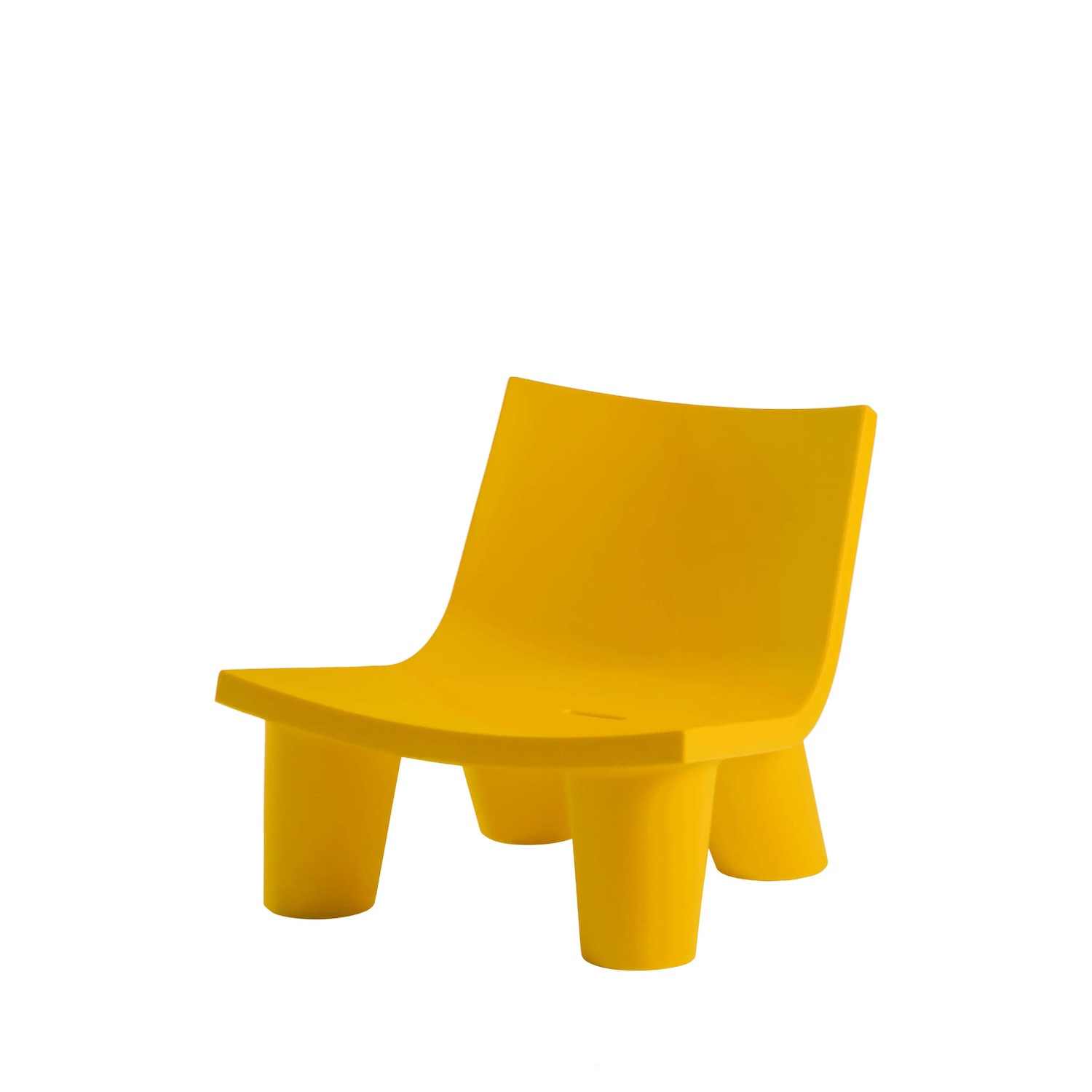 Fauteuil Slide Low Lita jaune safran