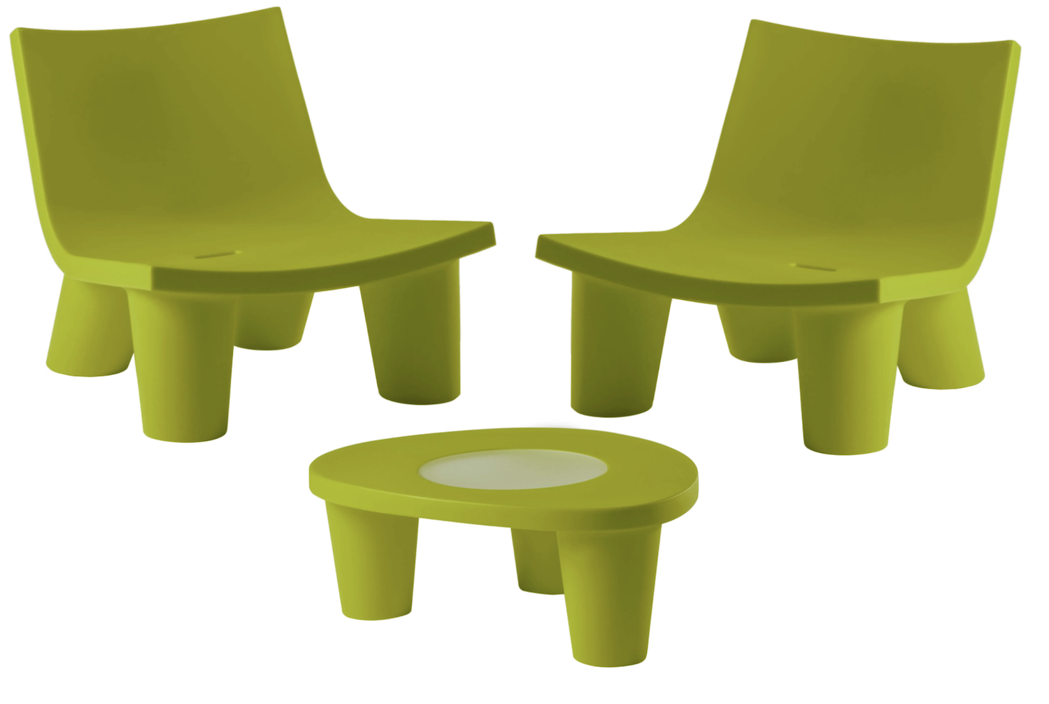 Conjunto de muebles de jardín Low Lita verde