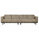 STATEMENT - Eco leather elephant skin fabric 4 seaters sofa
