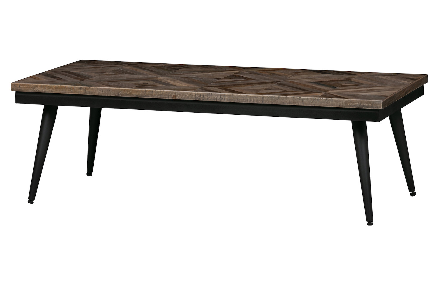 RHOMBIC - Wood and metal coffee table L 120