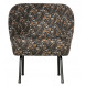 VOGUE - Black floral velvet armchair