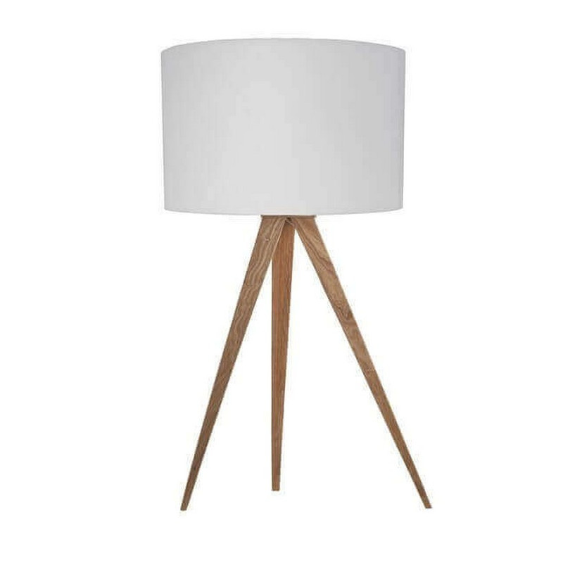 White Tripod table lamp