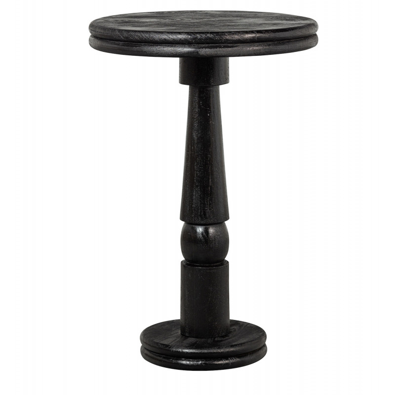 KOLBY - Table de bar ronde noire