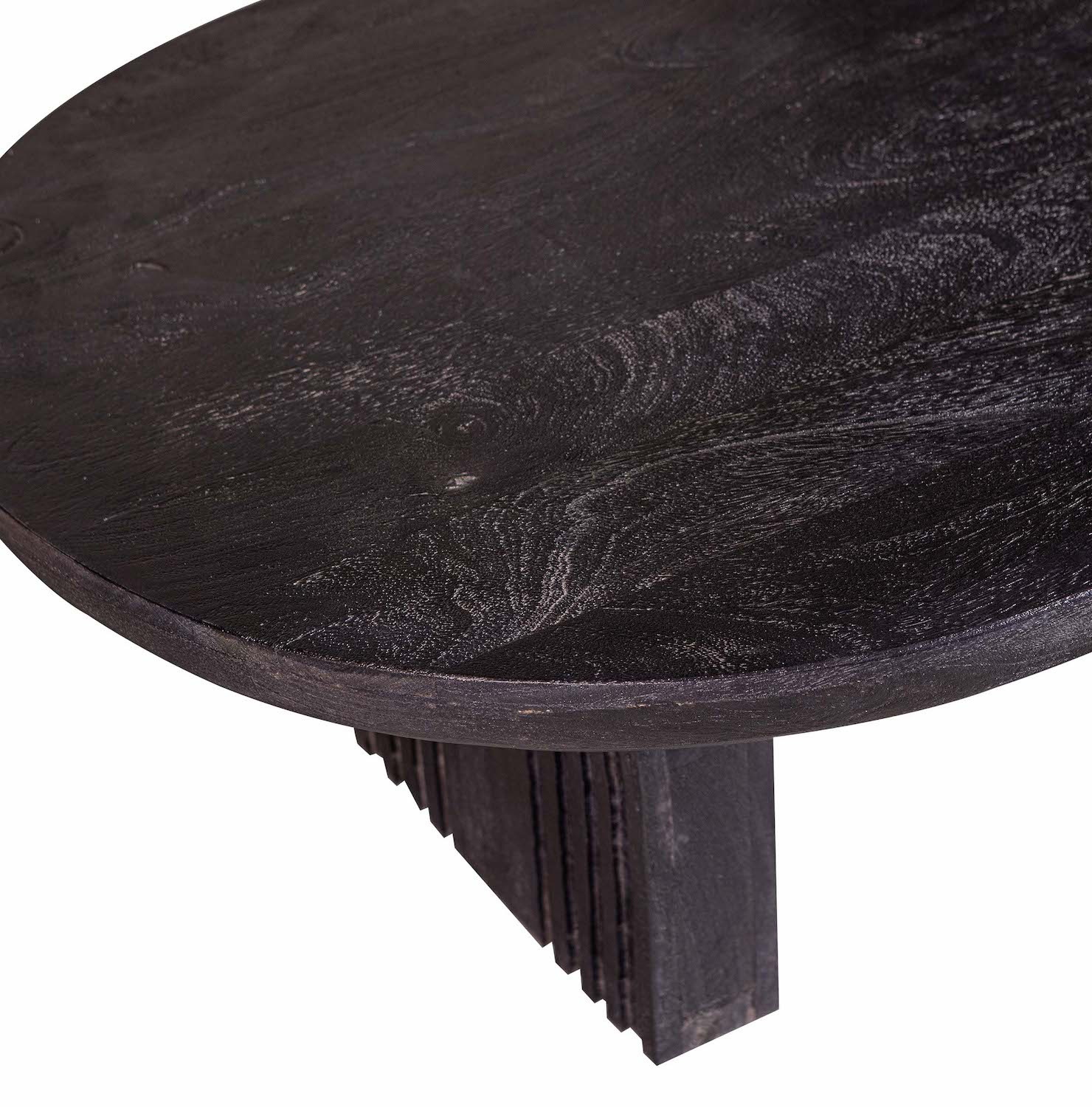 BAROC - Round black coffee table