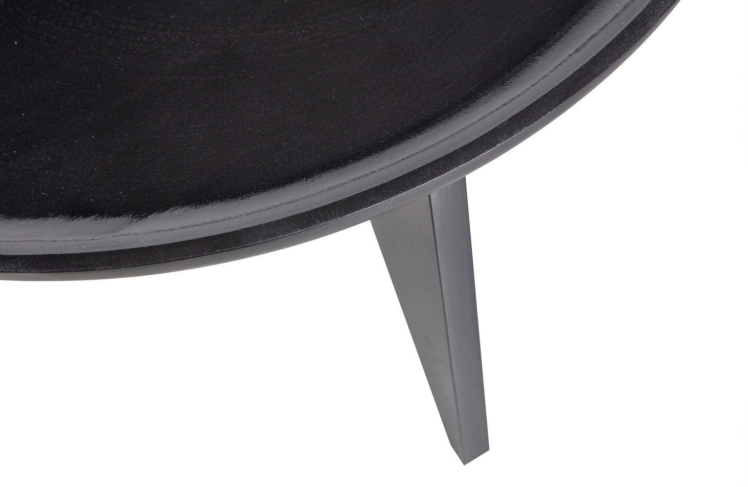 HIGH HEELS - Set of 2 black round mango wood coffee table