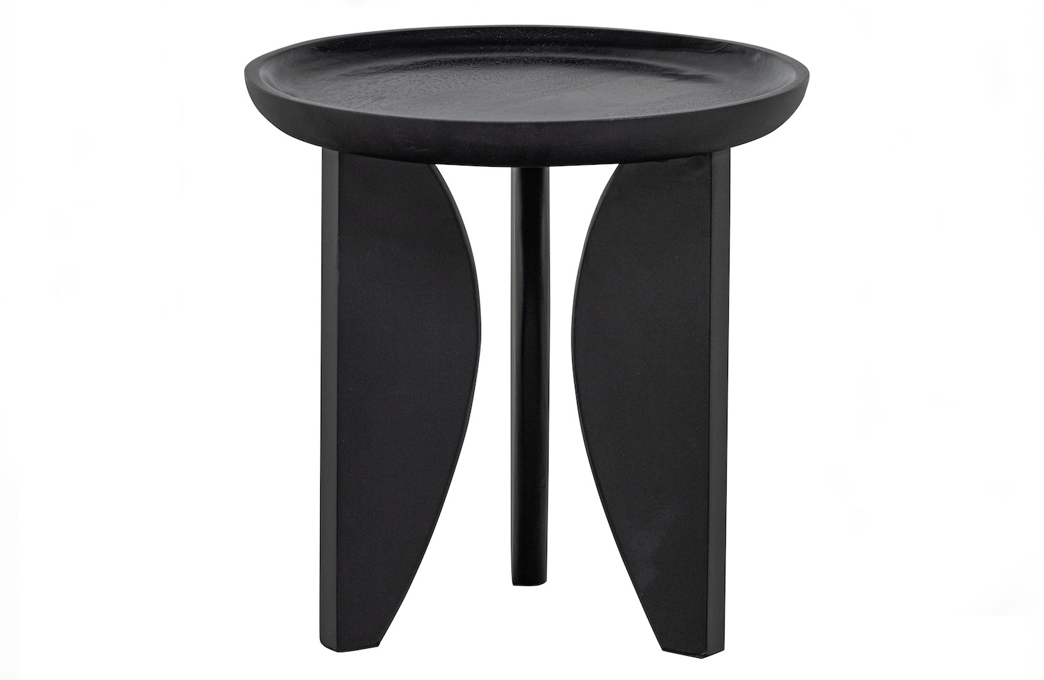 HIGH HEELS - Set of 2 black round mango wood coffee table