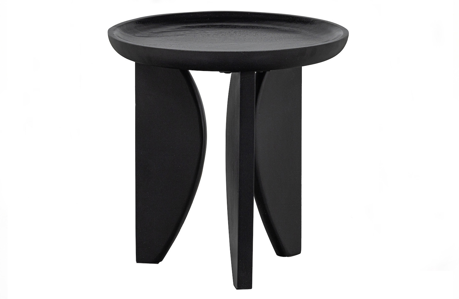 HIGH HEELS - Set of 2 black round mango wood coffee table