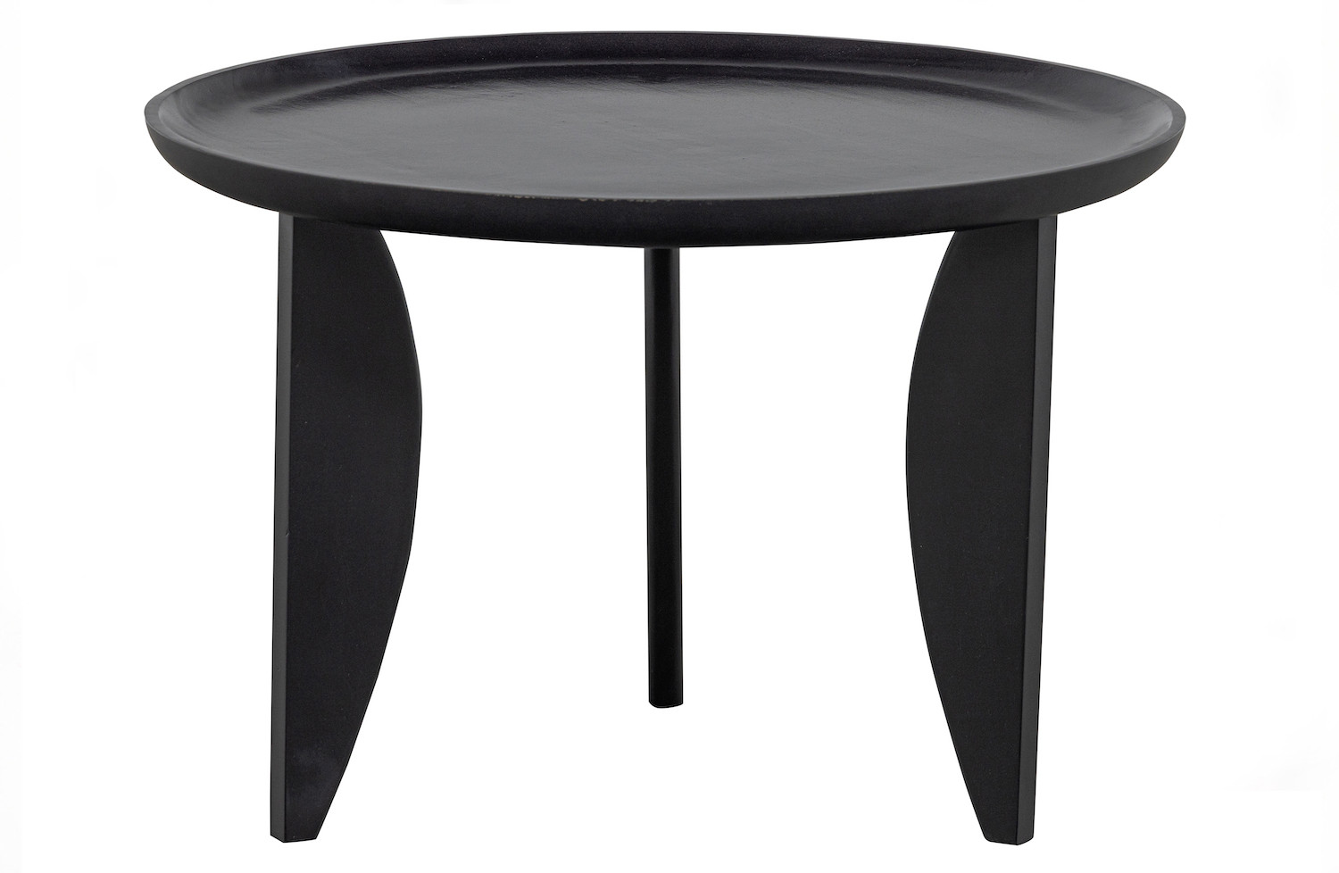 HIGH HEELS - Set of 2 black round mango wood coffee table