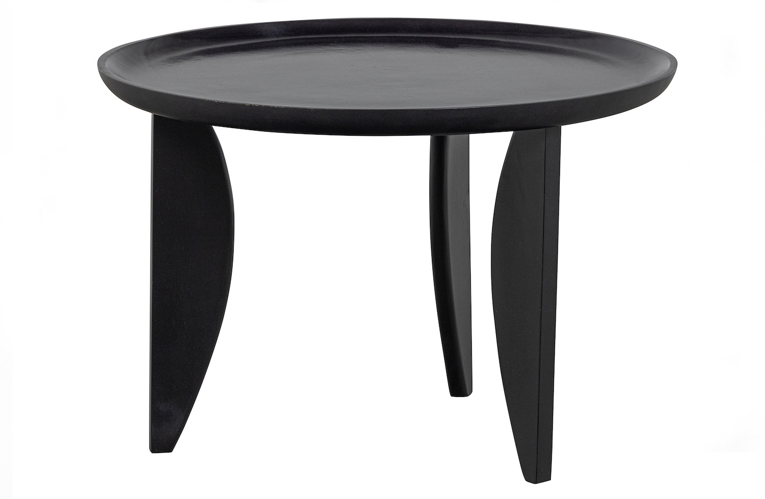 HIGH HEELS - Set of 2 black round mango wood coffee table