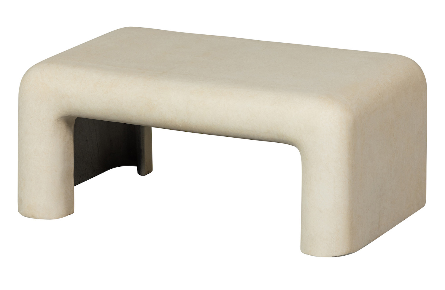 STANI - Set de tables basses aspect béton crème