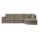 FAMILY - 3-Sitzer-Sofa, rechte Ecke, Stoff, grau B 301