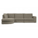 FAMILY - 3-Sitzer-Sofa, linke Ecke, Stoff, B 301, grau