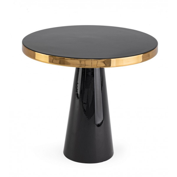 GLAM  - Table basse ronde noir D60