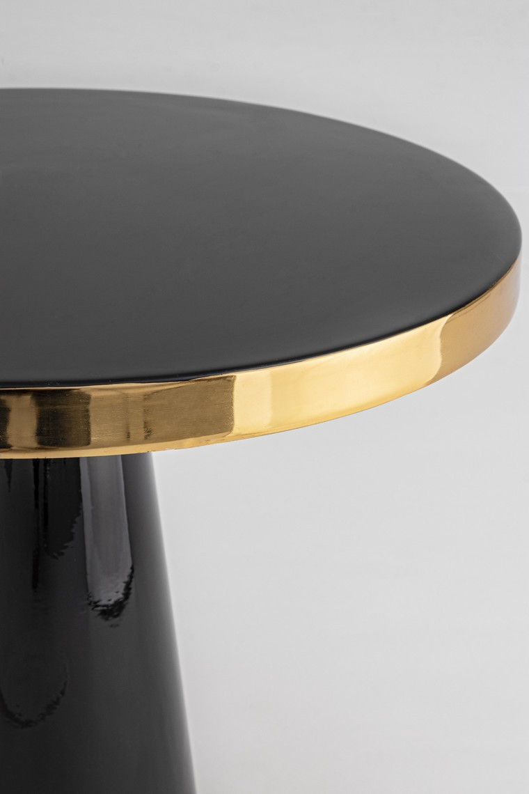 GLAM  - Table basse ronde noir D60