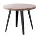 MATIKA - Round extendable dining table, natural wood