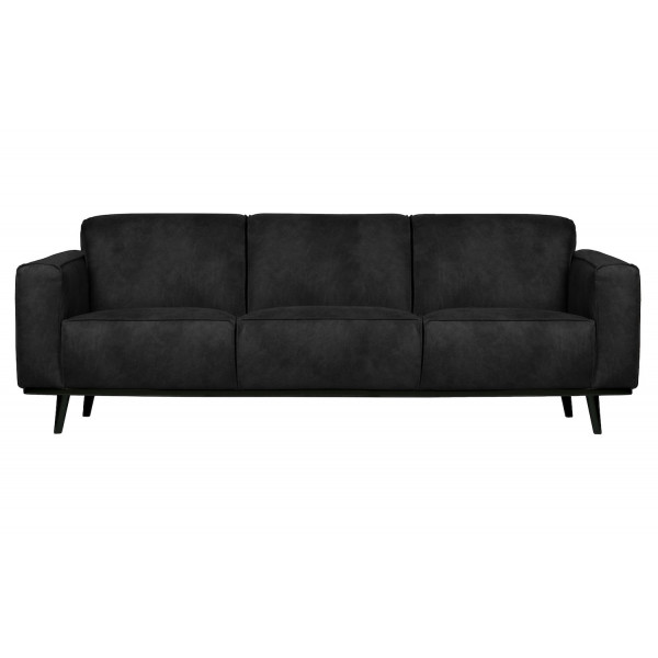 STATEMENT - Grey Eco Leather 3 Seater Sofa