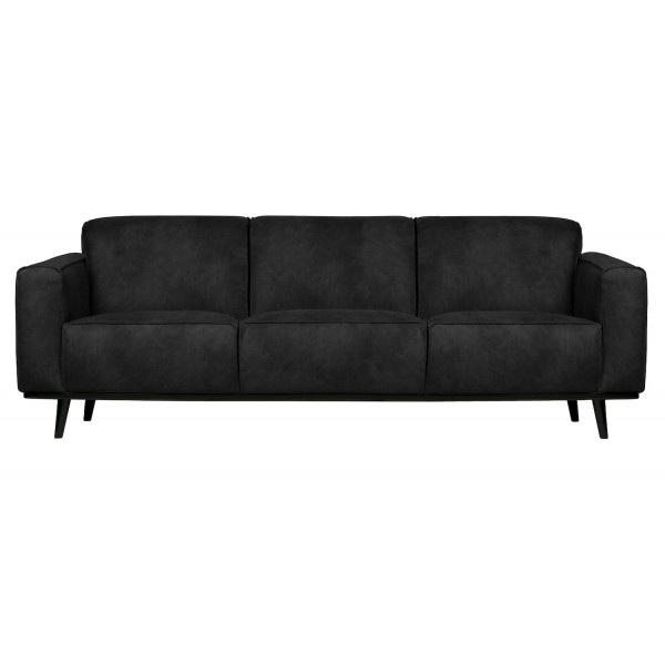 STATEMENT - 3-Sitzer-Sofa aus Leder, grau