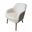 FLOCON - White Faux Fur Armchair