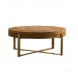 NEBRASKA - Round coffee table gold structure D82