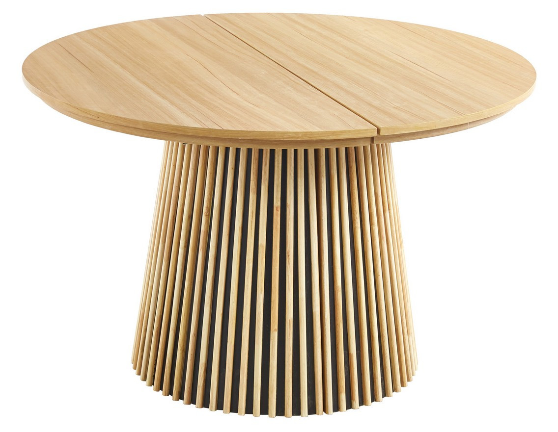 STRIPE - Table ronde extensible D130